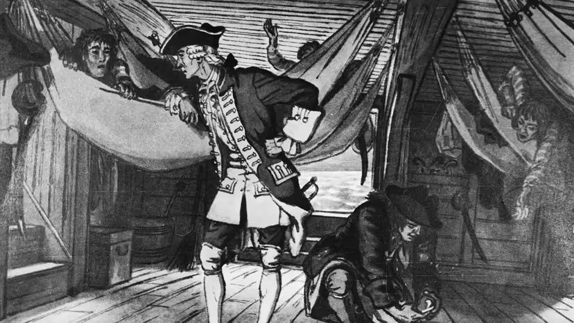 Captain giving intsructions for scurvy